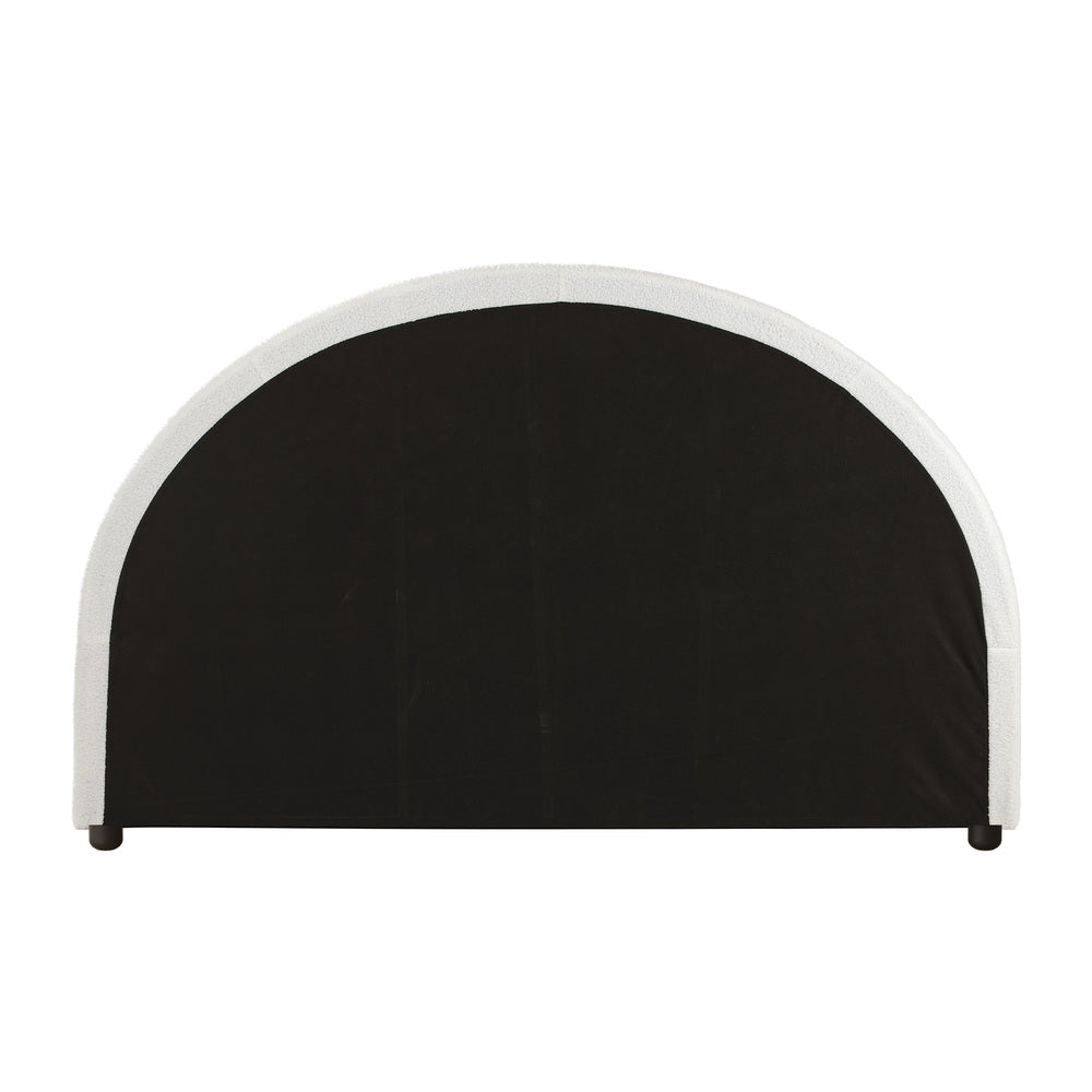 Oikiture Bed Head Double Size Headboard Boucle White-Headboards-PEROZ Accessories