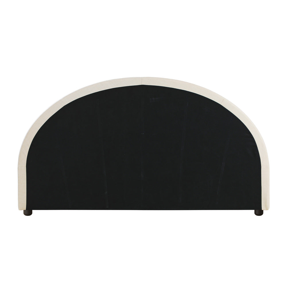 Oikiture Bed Head King Size Headboard Bedhead Fabric Beige-Headboards-PEROZ Accessories