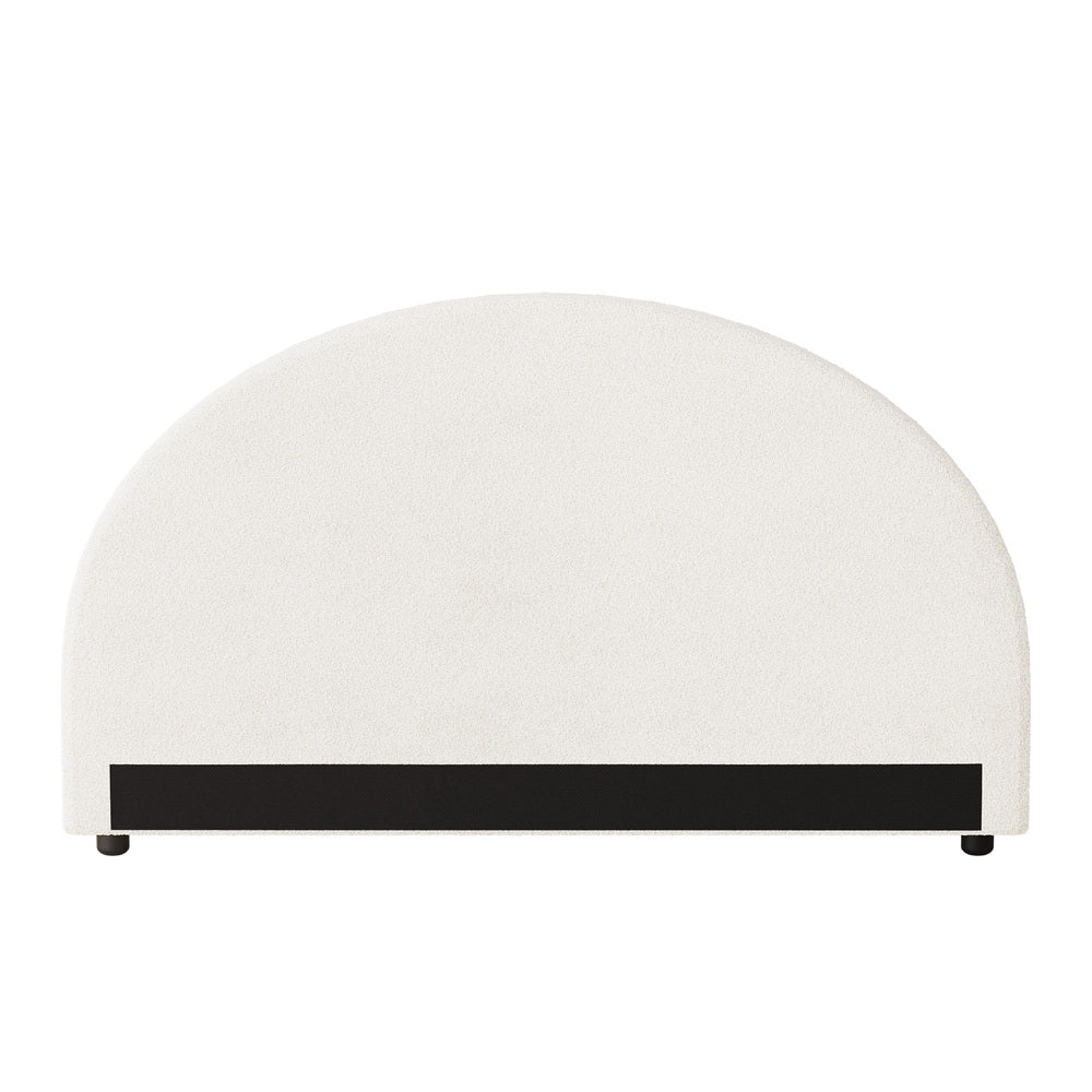 Oikiture Bed Head King Size Headboard Bedhead Boucle White-Headboards-PEROZ Accessories
