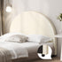 Oikiture Bed Head Single Size Headboard Bedhead Fabric Beige-Headboards-PEROZ Accessories