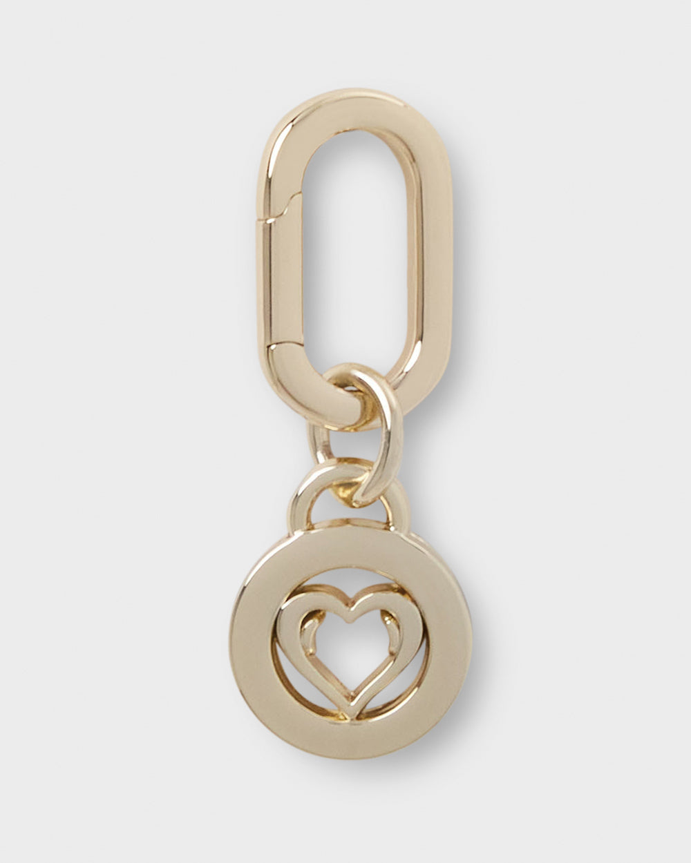 Heart Charm With Oval Hinge Ring Clip-Accessories-PEROZ Accessories