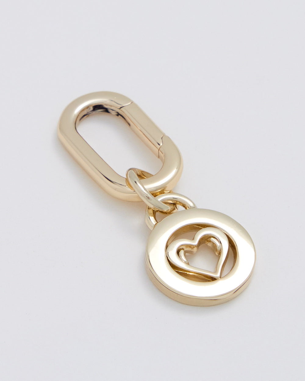 Heart Charm With Oval Hinge Ring Clip-Accessories-PEROZ Accessories