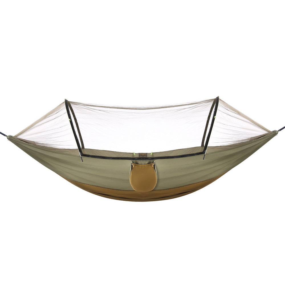 Gardeon Hammock Chair Metal Stand Outdoor Furniture Black-Home & Garden > Hammocks-PEROZ Accessories