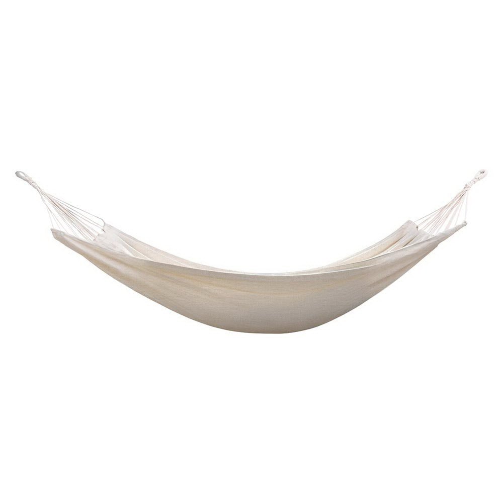Gardeon Hammock Bed w/ Travel Bag Outdoor Lounge Chair Cream-Home & Garden > Hammocks > Hammocks & Accessories-PEROZ Accessories