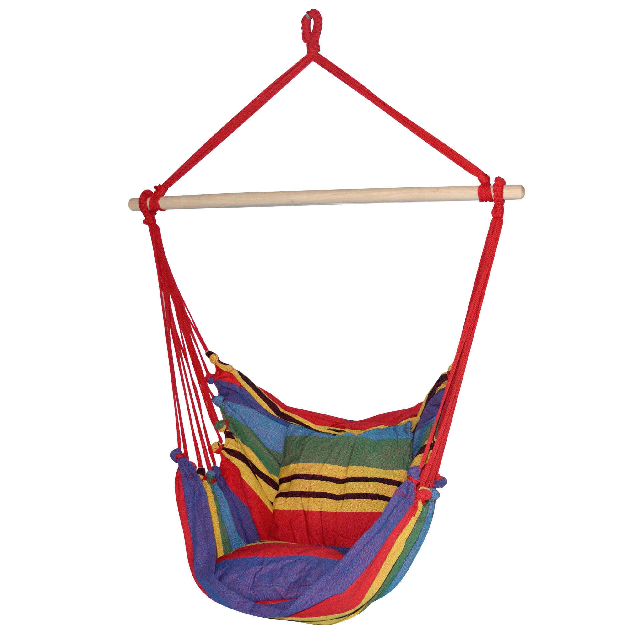 Gardeon Hammock Chair Outdoor Camping Hanging Hammocks Cushion Pillow Rainbow-Hammock-PEROZ Accessories