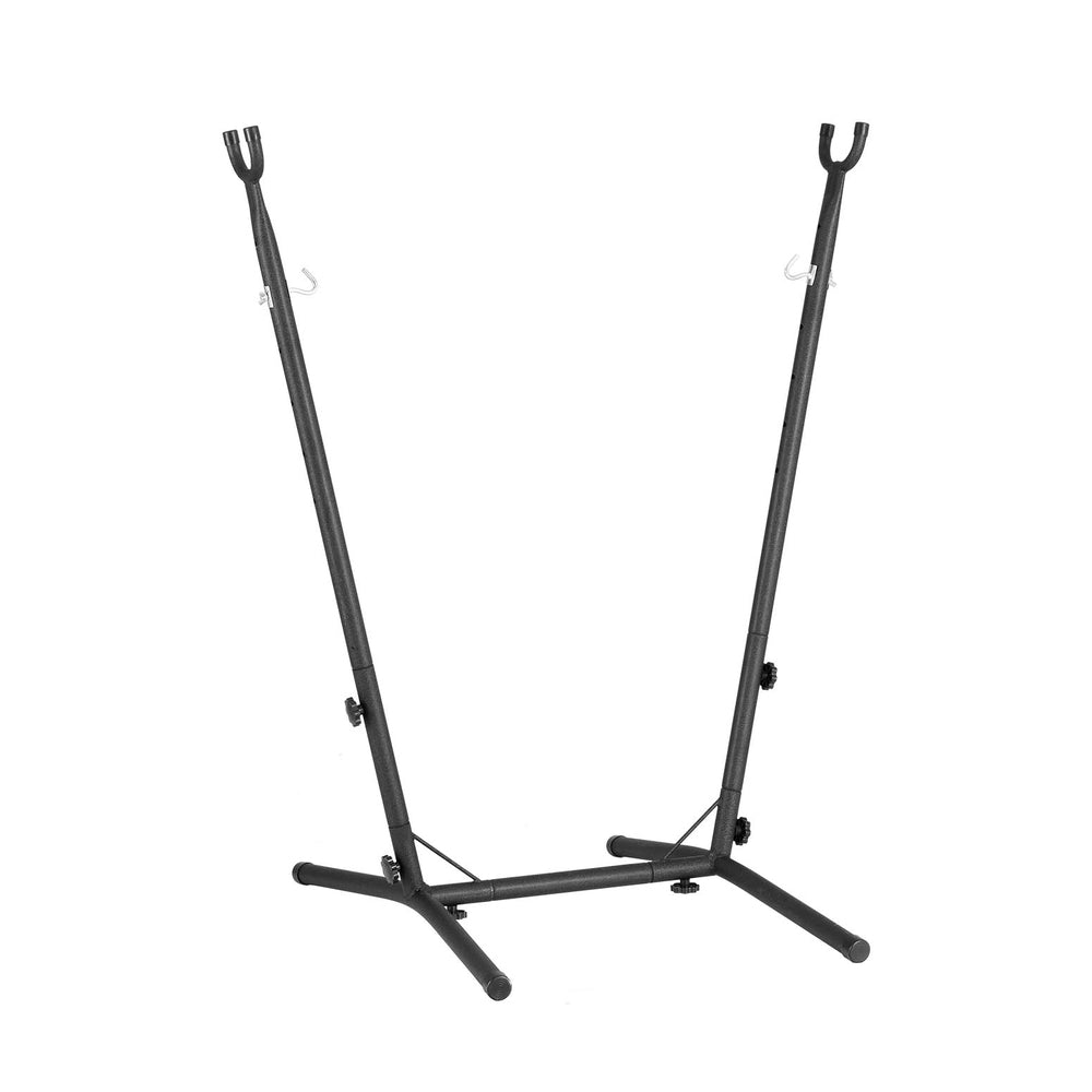 Gardeon Hammock Chair Stand Metal Frame Black-Furniture > Bar Stools & Chairs > Table & Bar Stools-PEROZ Accessories