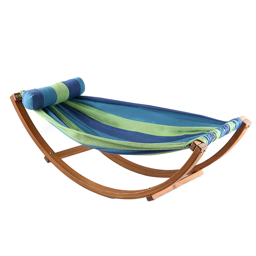 Gardeon Hammock Bed Outdoor Camping Kids Timber Hammock Rocking-Hammock-PEROZ Accessories