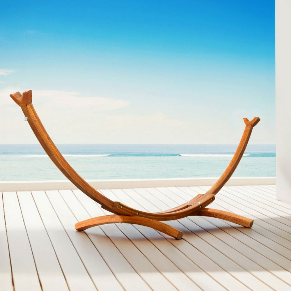 Gardeon Hammock Bed Stand Larch Wood 315cm Length-Home & Garden > Hammocks > Hammocks & Accessories-PEROZ Accessories