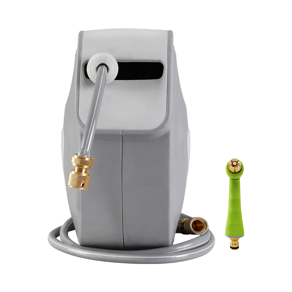 Water Hose Reel 20M Retractable Auto Rewind Garden Brass Spray Gun-Home & Garden > Garden Tools > Garden Hoses-PEROZ Accessories