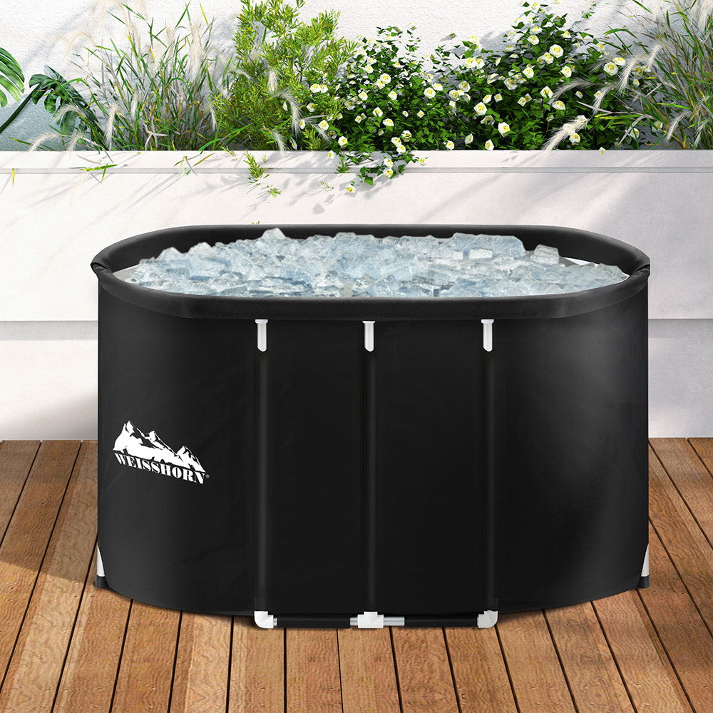 Portable Ice Bath Tub 120x70X70CM Inflatable Cold Water Folding Bathtub Spa Massage-Furniture > Bathroom > Bathtubs-PEROZ Accessories