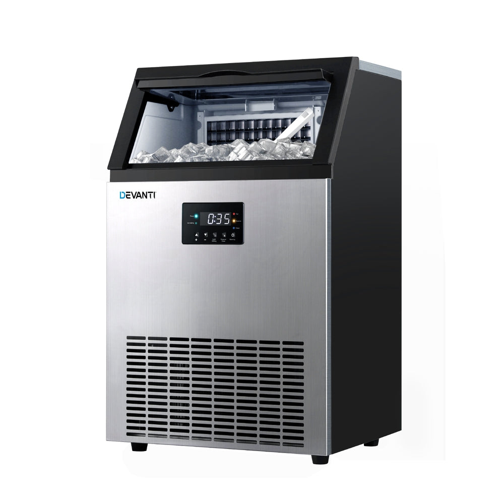 Devanti 60kg Ice Maker Commercial Machine-Appliances > Kitchen Appliances > Ice Makers-PEROZ Accessories