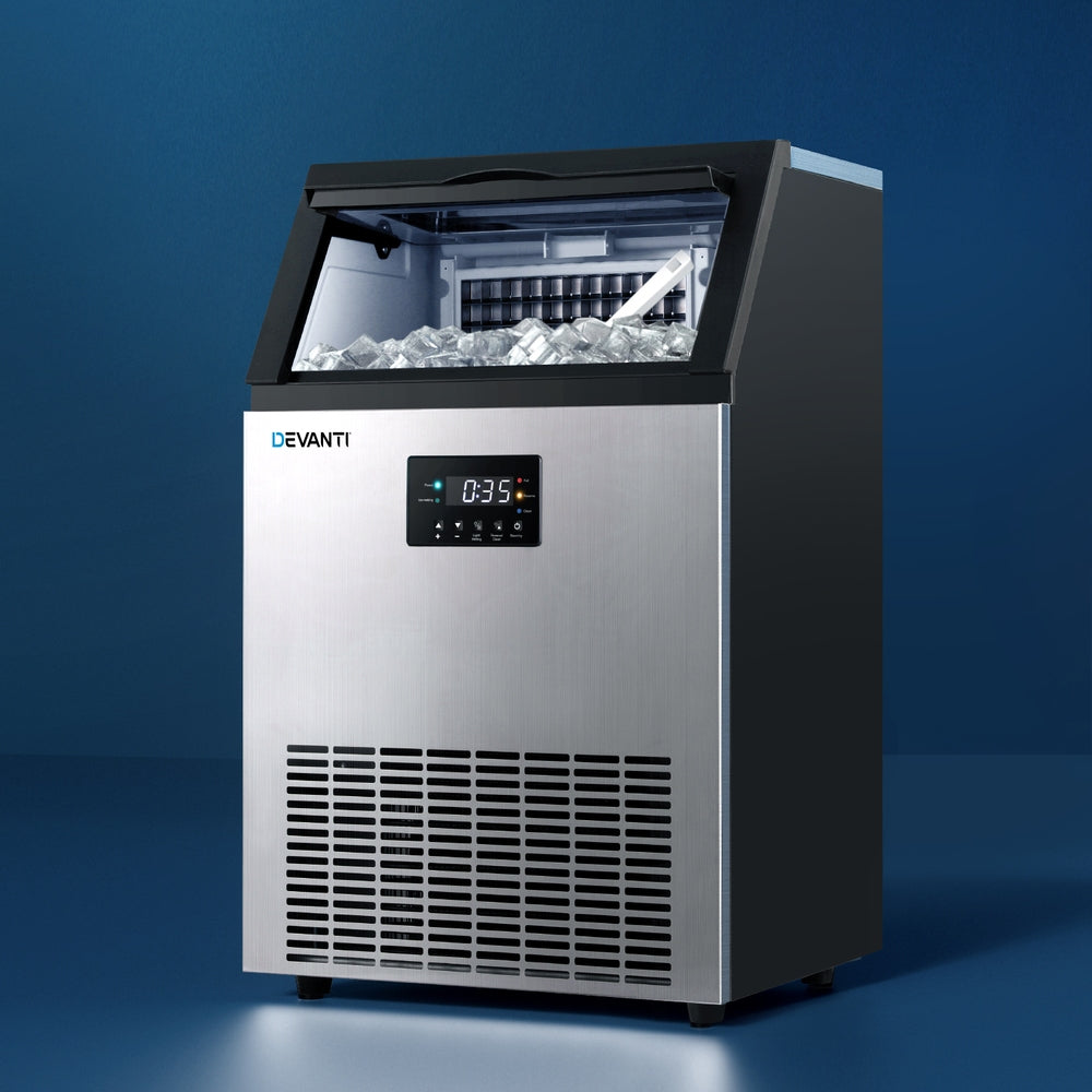 Devanti 60kg Ice Maker Commercial Machine-Appliances > Kitchen Appliances > Ice Makers-PEROZ Accessories