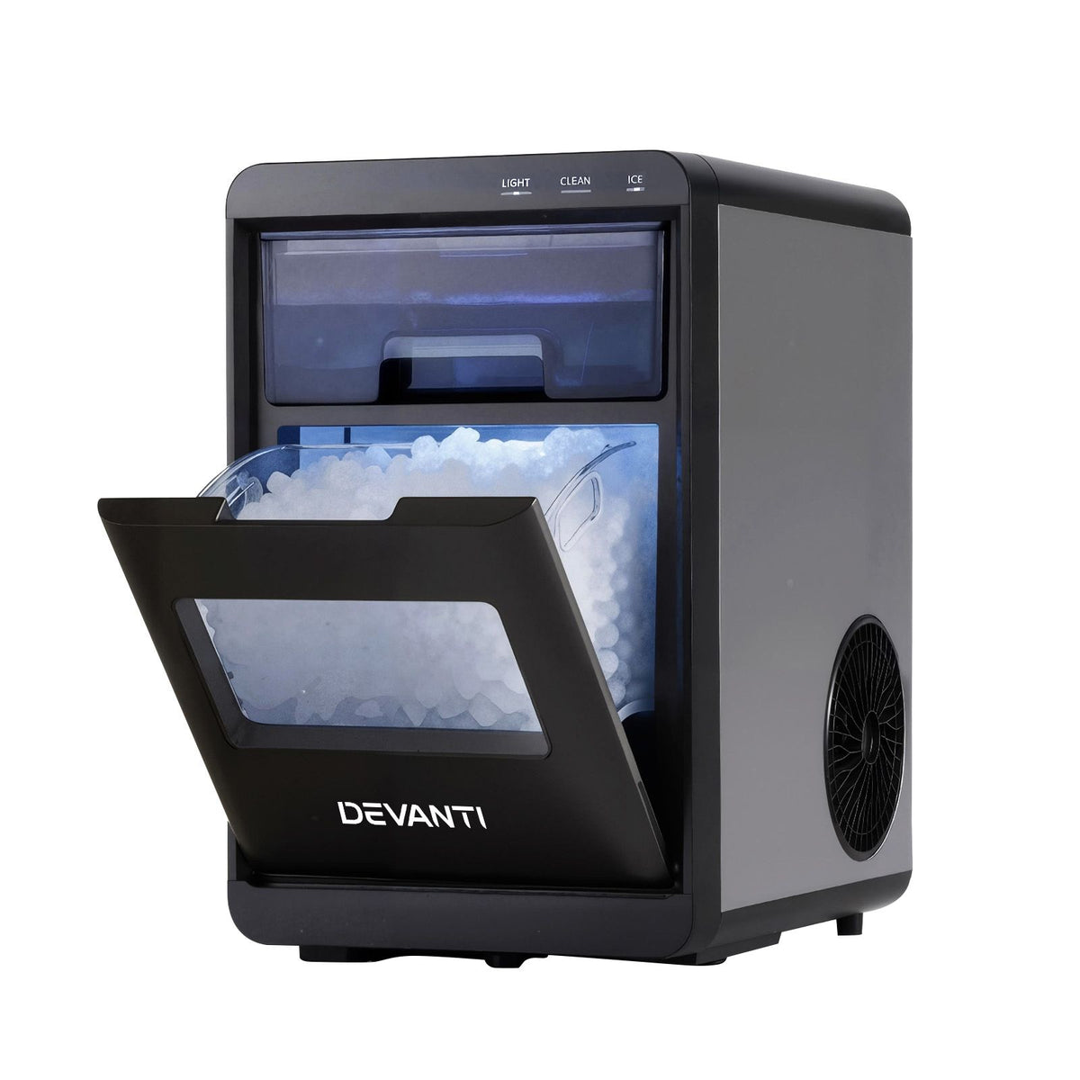 Devanti Ice Maker Machine 20kg Chewable Nugget Ice Countertop w/Self Cleaning-Appliances > Kitchen Appliances > Ice Makers-PEROZ Accessories