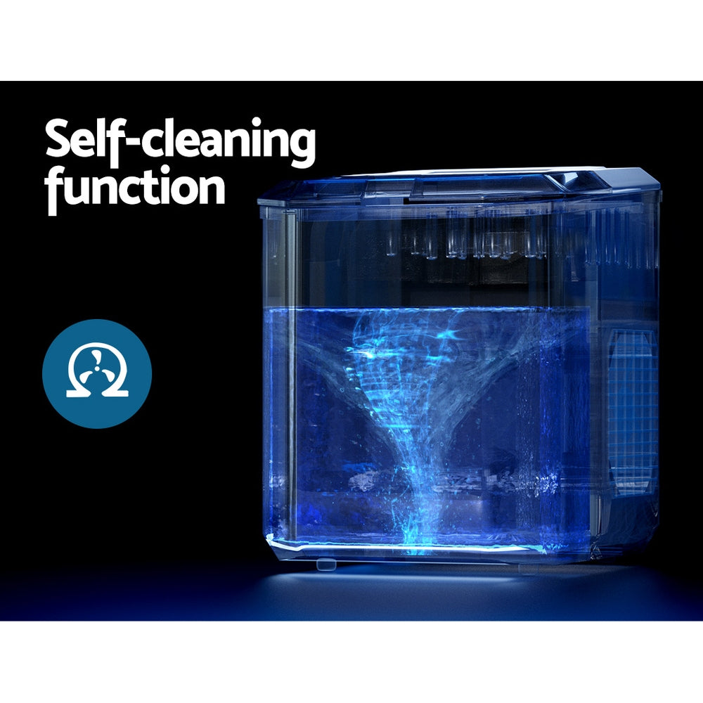 Devanti 12kg Ice Maker Machine Portable Ice Cube Tray Bar Countertop 2L Black-Appliances > Kitchen Appliances-PEROZ Accessories