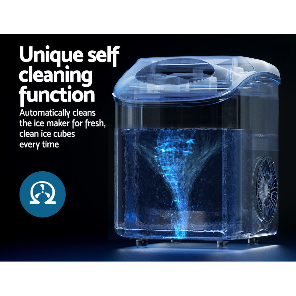 Devanti 15kg Nugget Ice Maker Machine-Appliances > Kitchen Appliances-PEROZ Accessories