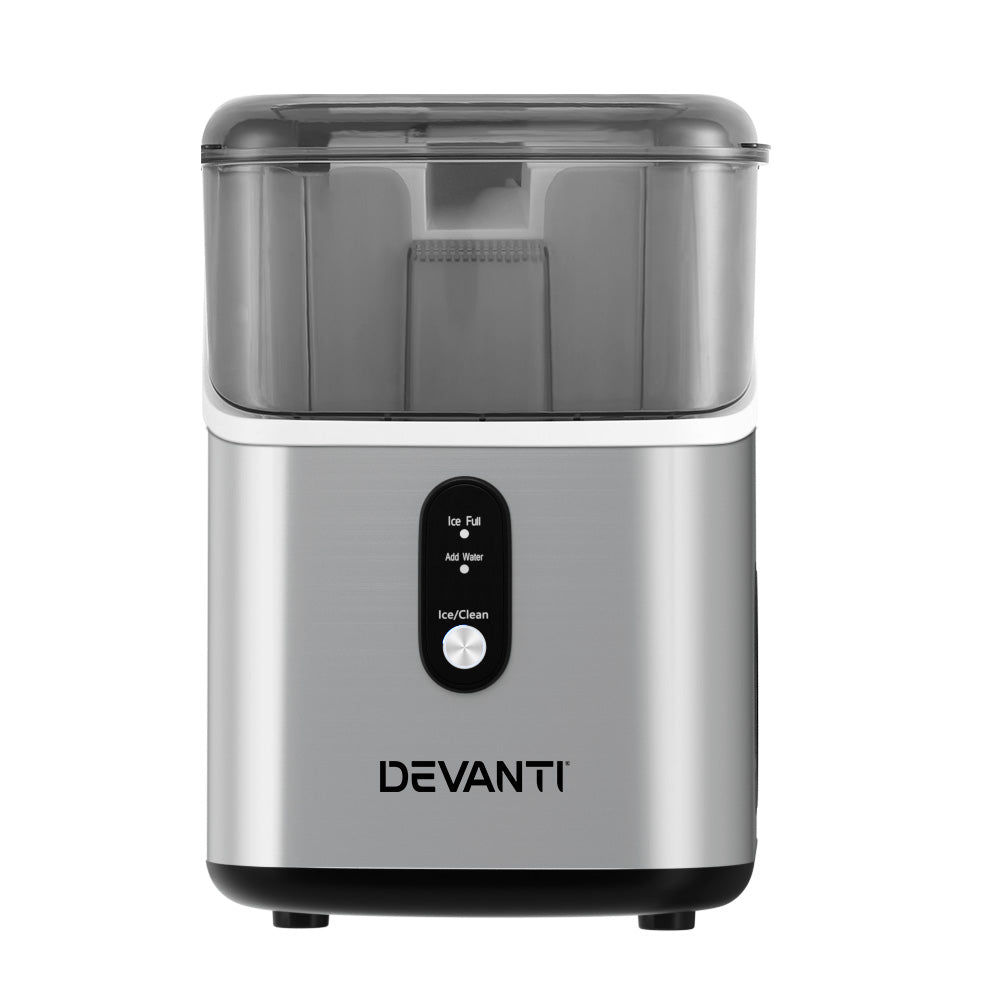 Devanti Ice Maker Machine 15kg Nugget Ice Cube-Appliances > Kitchen Appliances > Ice Makers-PEROZ Accessories