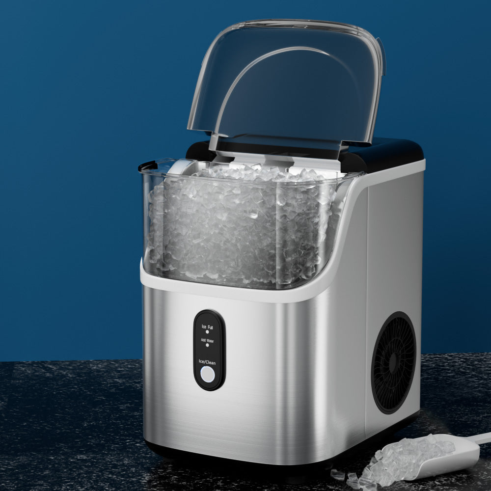 Devanti Ice Maker Machine 15kg Nugget Ice Cube-Appliances > Kitchen Appliances > Ice Makers-PEROZ Accessories