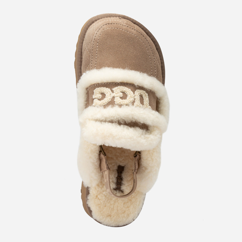 Ugg Violet Matelassé Shearling Platform Slipper (Detachable Feature)-Women Slippers-PEROZ Accessories