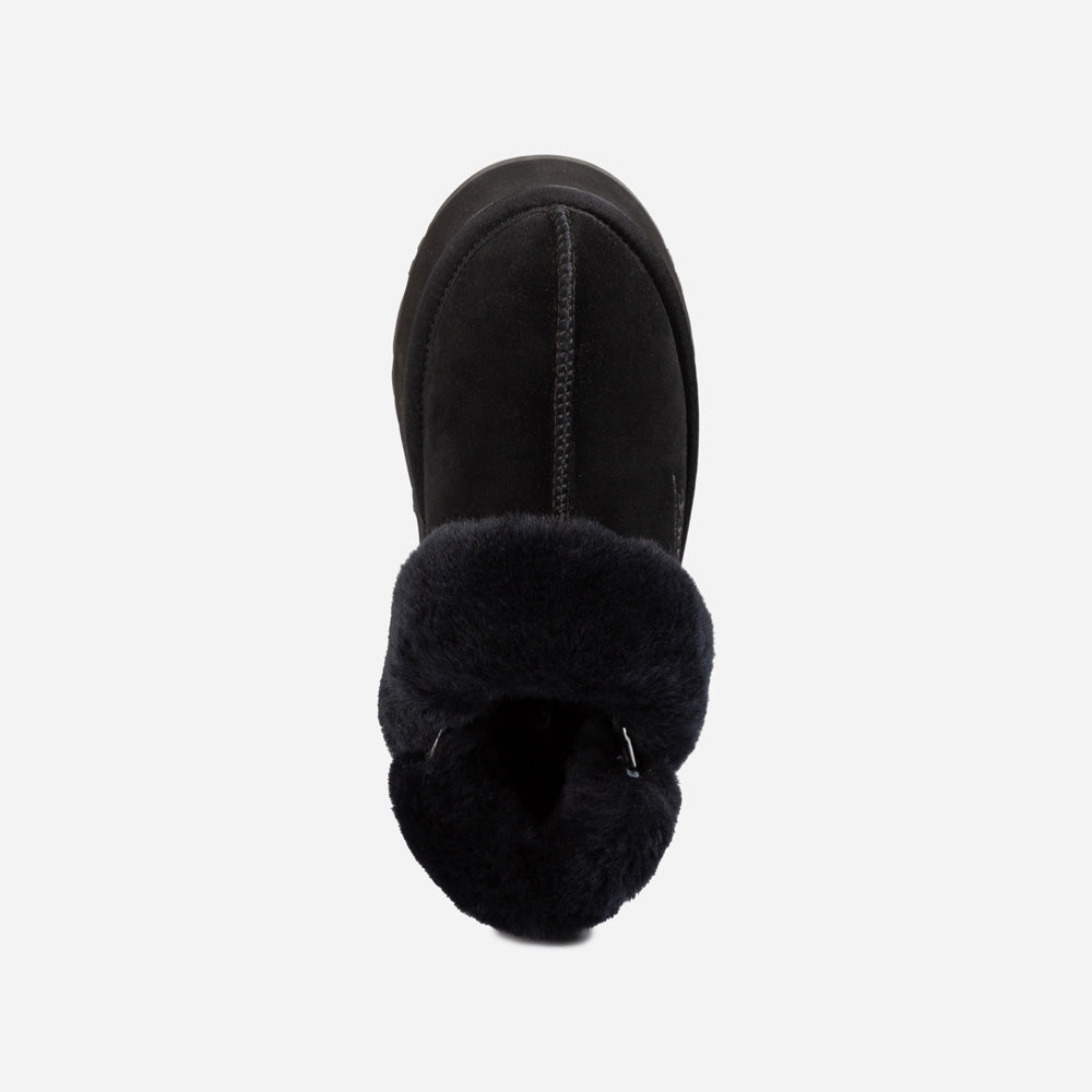 Ugg Platform Slipper (Elastic Logo & Wool Strap) 4.5cm (Detachable Feature)(Water Resistant)-LADIES UGG-PEROZ Accessories