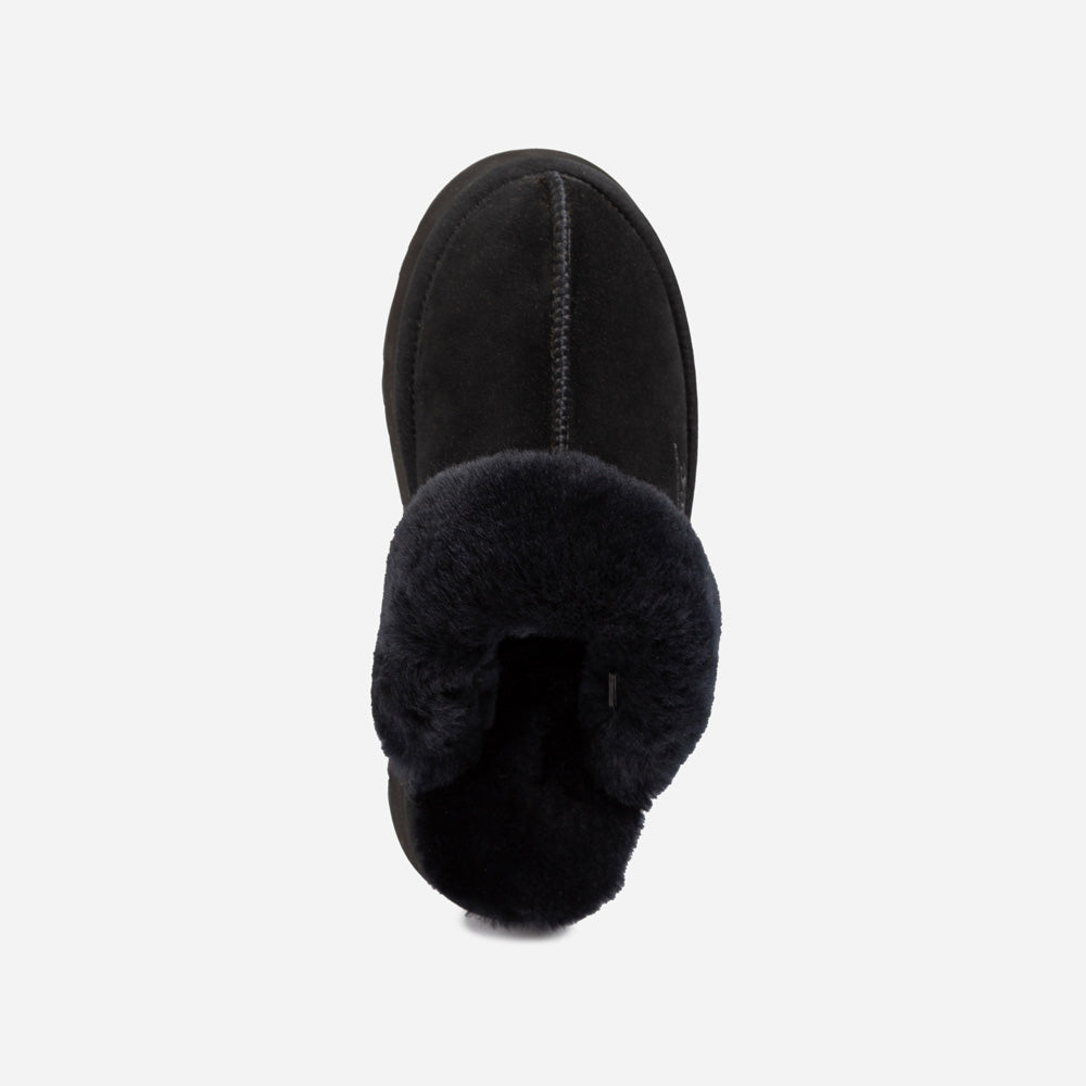 Ugg Platform Slipper (Elastic Logo & Wool Strap) 4.5cm (Detachable Feature)(Water Resistant)-LADIES UGG-PEROZ Accessories