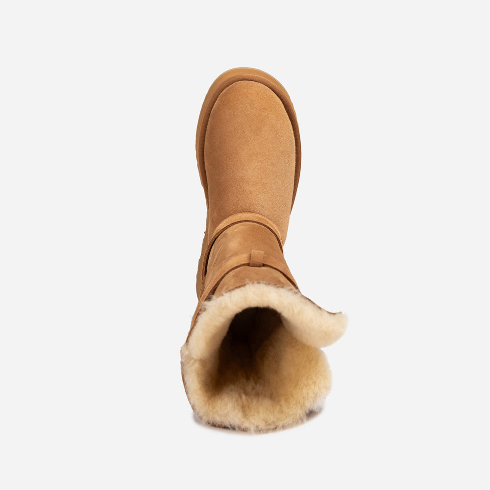Ugg Classic Platform Buckle Long Boots (4.5cm) (Water Resistant)-PEROZ Accessories
