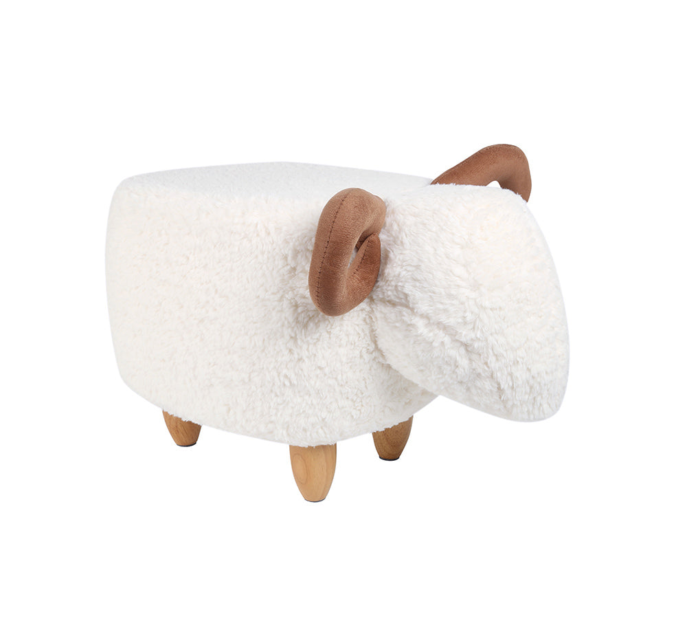 EVERAU Multi-functional Cute Ottoman Fluffy Sheep Pouffe