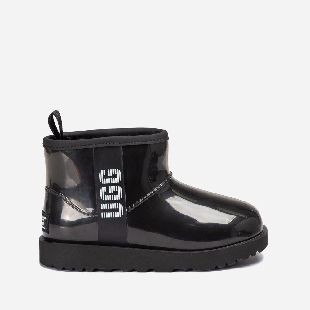 Ugg Classic Kids Clear Mini Boots (Waterproof) (Glow In Dark Logo)-KIDS UGG-PEROZ Accessories
