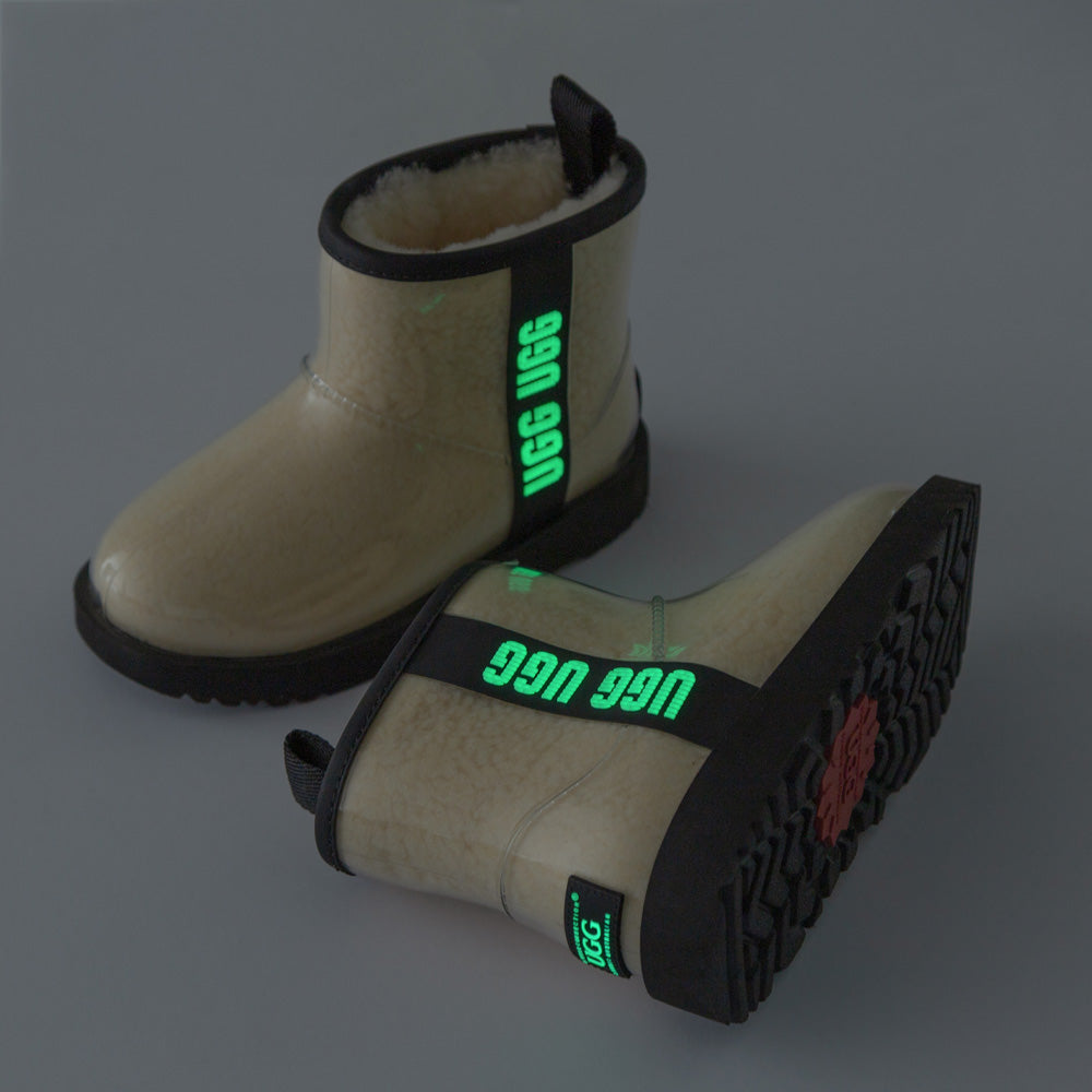 Ugg Classic Kids Clear Boots (Waterproof) (Glow in The Dark)-KIDS UGG-PEROZ Accessories