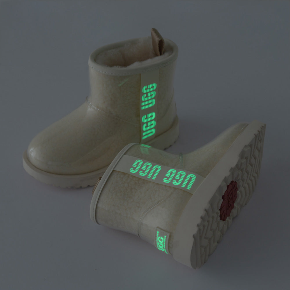 Ugg Classic Kids Clear Boots (Waterproof) (Glow in The Dark)-KIDS UGG-PEROZ Accessories