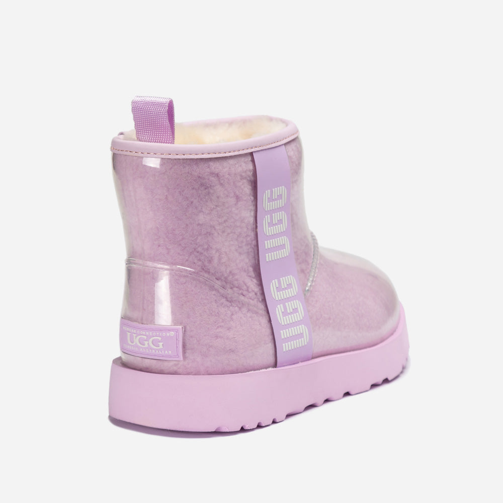 Ugg Classic Kids Clear Boots (Waterproof) (Glow in The Dark)-KIDS UGG-PEROZ Accessories