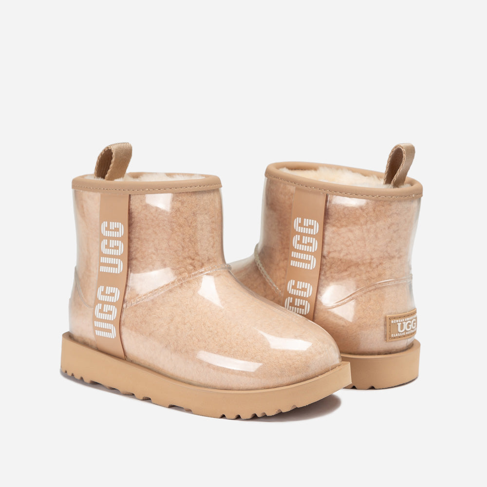 Ugg Classic Kids Clear Boots (Waterproof) (Glow in The Dark)-KIDS UGG-PEROZ Accessories