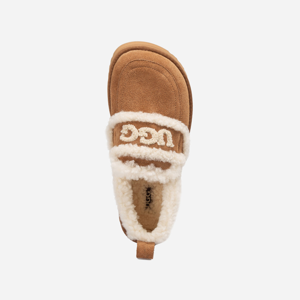 Ugg Violet Shearling Platform Loafer-PEROZ Accessories