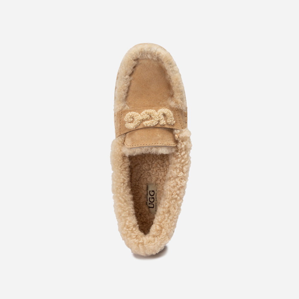 Violet Shearling Moccasin-PEROZ Accessories