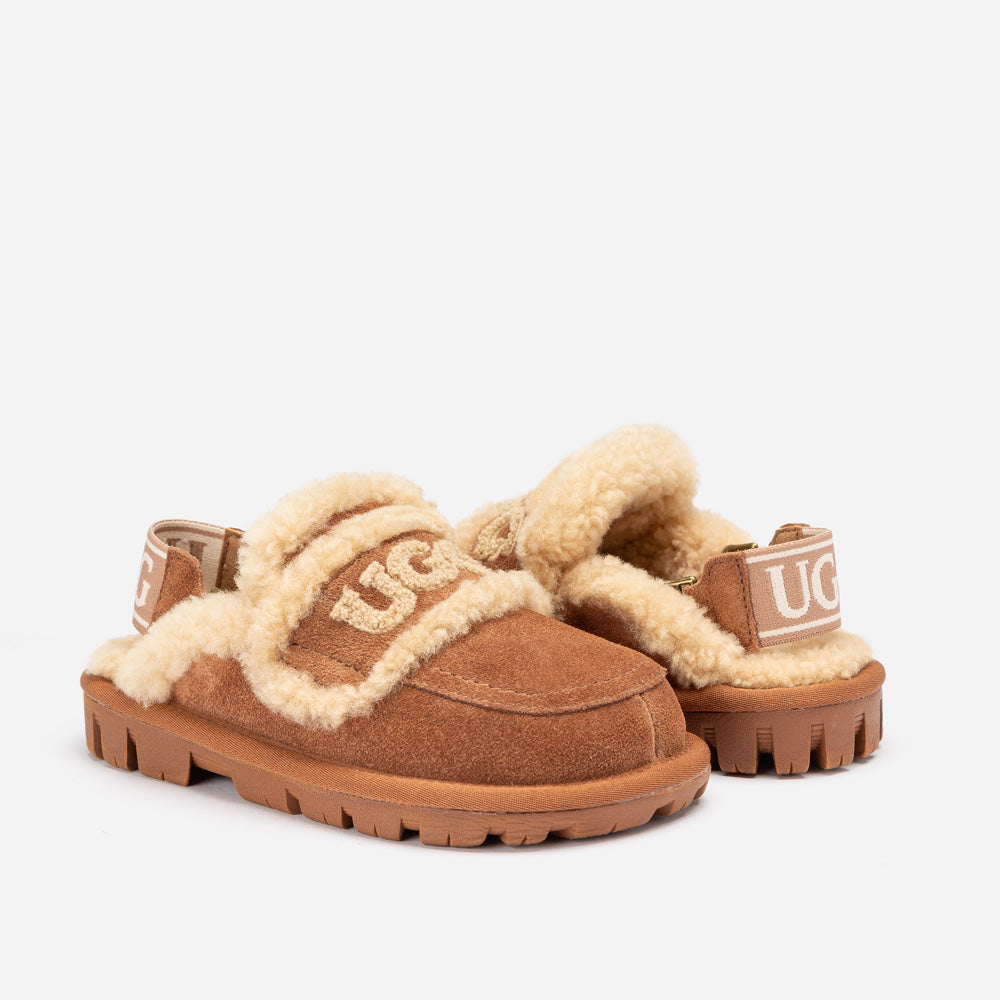 Ugg Kids Violet Shearling Slipper (Detachable Feature)-KIDS UGG-PEROZ Accessories