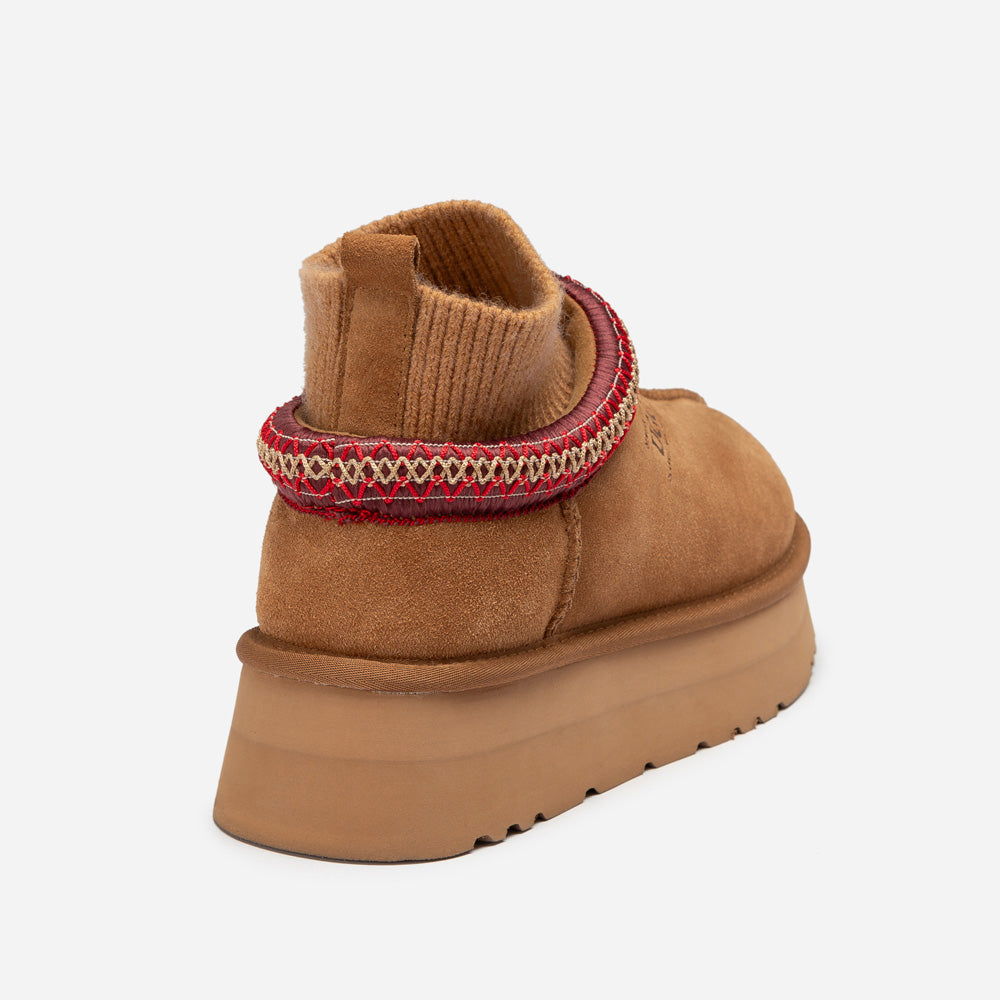Ugg Sydney Knit Platform Slipper-Women Slippers-PEROZ Accessories