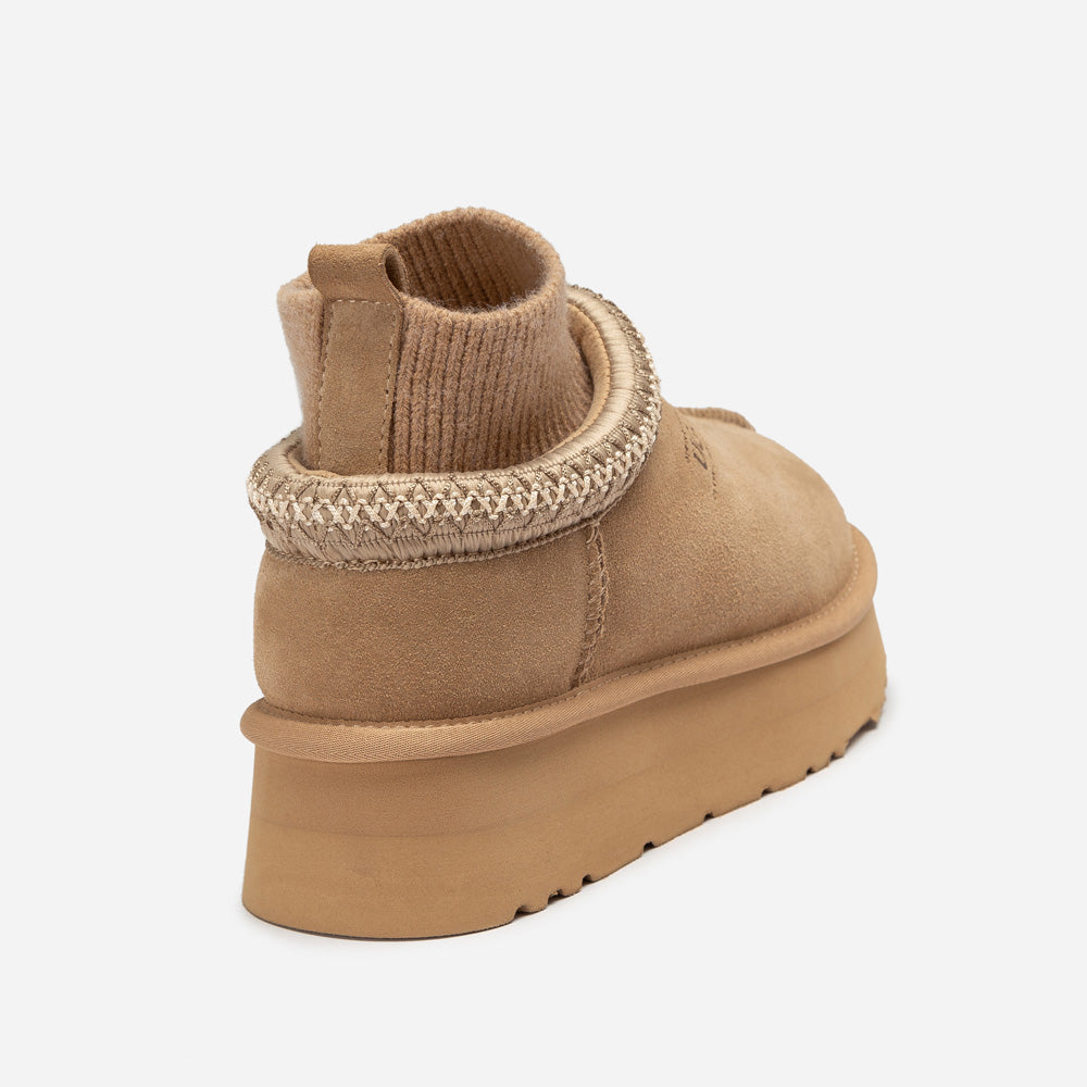 Ugg Sydney Knit Platform Slipper-Women Slippers-PEROZ Accessories