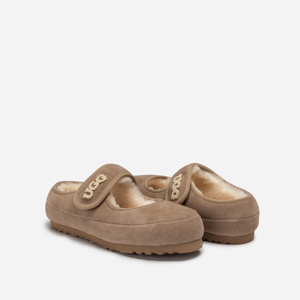 Ugg Mary Jane Emb Logo-Women Moccasins Loafers-PEROZ Accessories