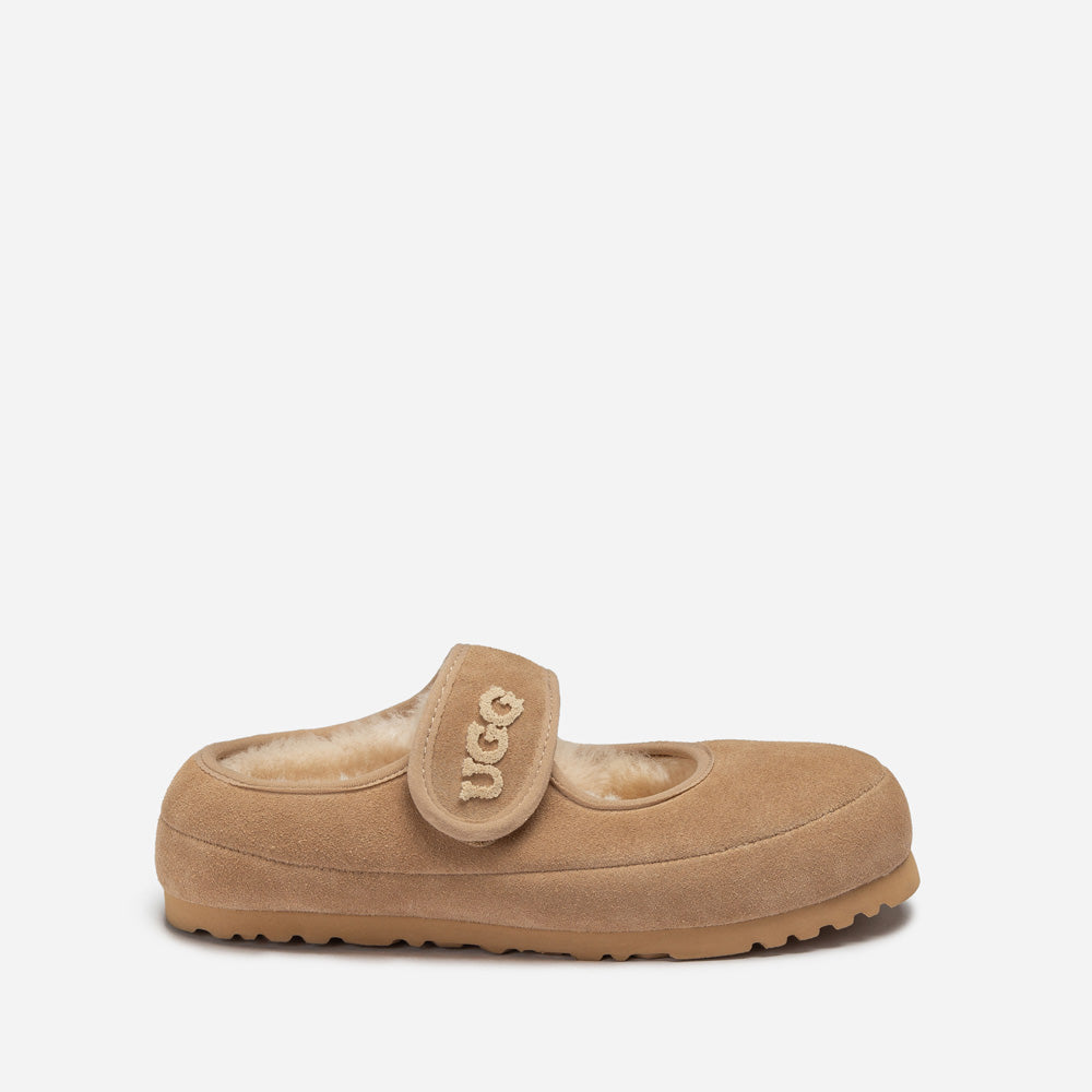 Ugg Mary Jane Emb Logo-Women Moccasins Loafers-PEROZ Accessories