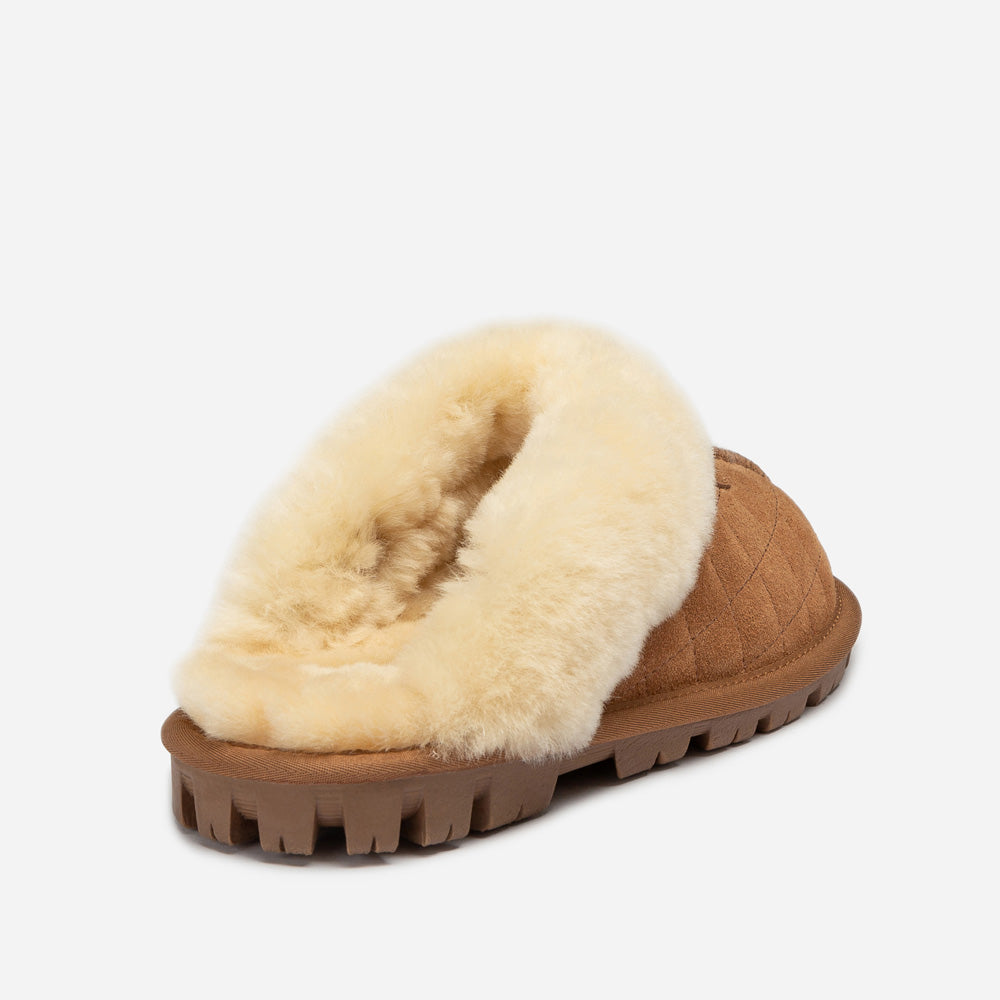 Ugg Coquette Matelasse Emb Logo Slipper( Detachable Feature)-Women Slippers-PEROZ Accessories