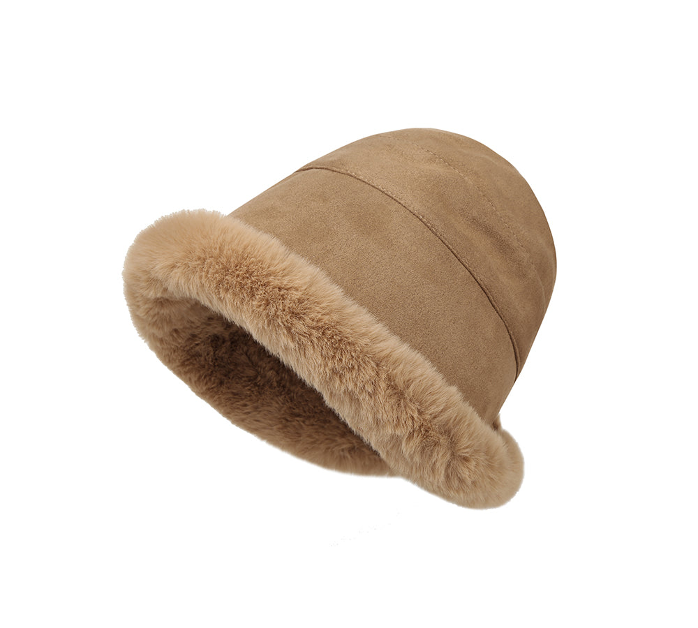 EVERAU Fluffy Warm Bucket Hat