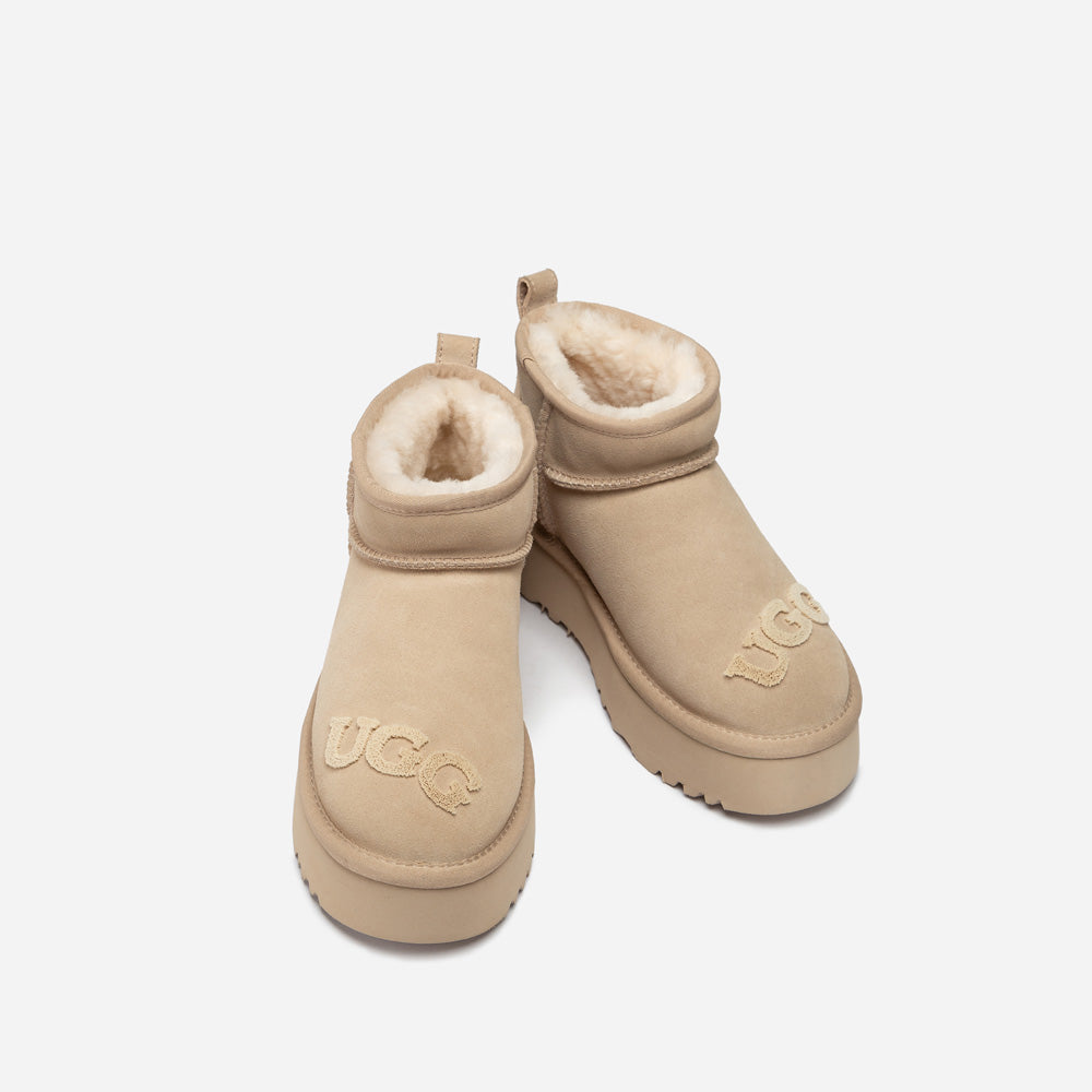 Ugg Classic Dana Emb Logo Platform Ultra Boot-Women UGG-PEROZ Accessories