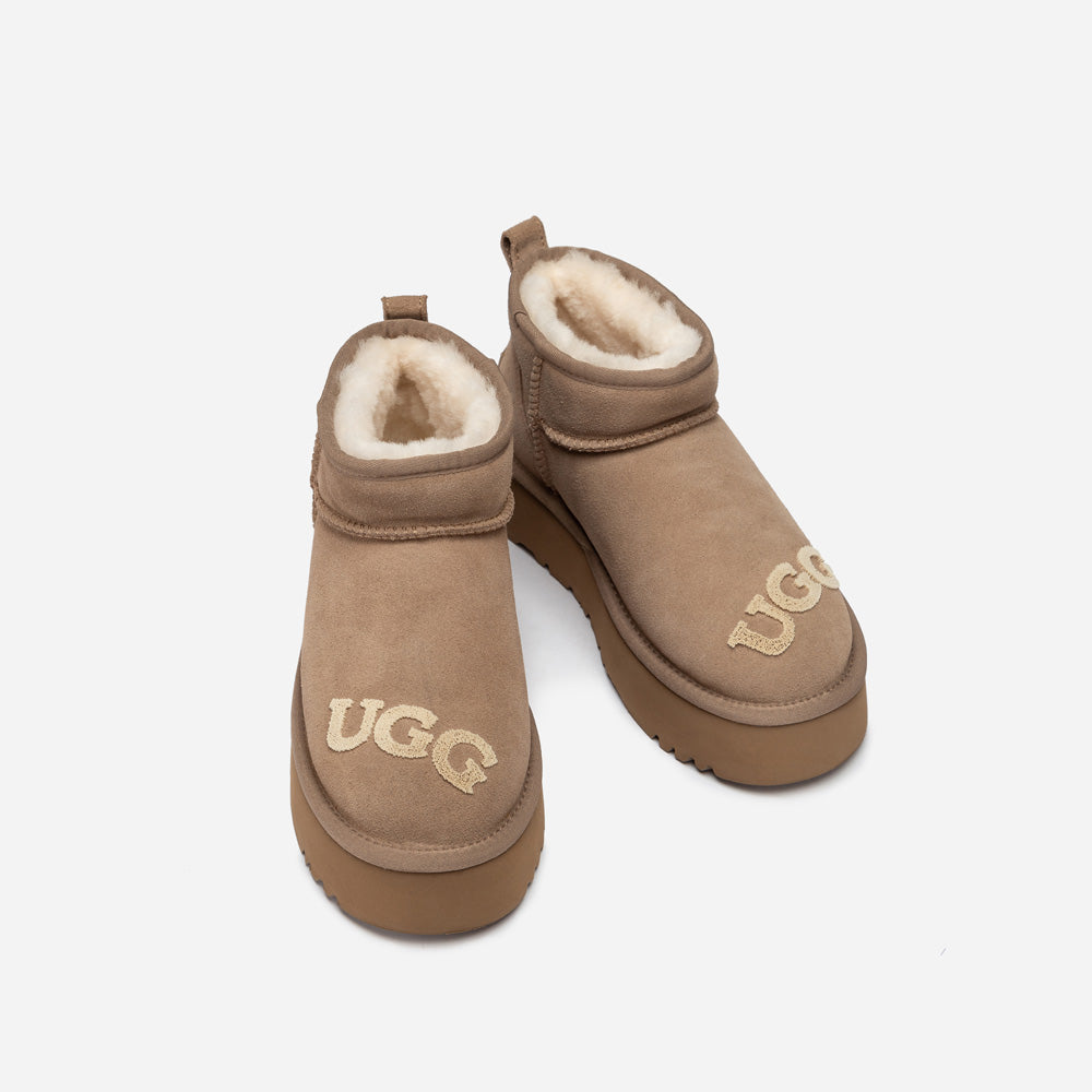 Ugg Classic Dana Emb Logo Platform Ultra Boot-Women UGG-PEROZ Accessories