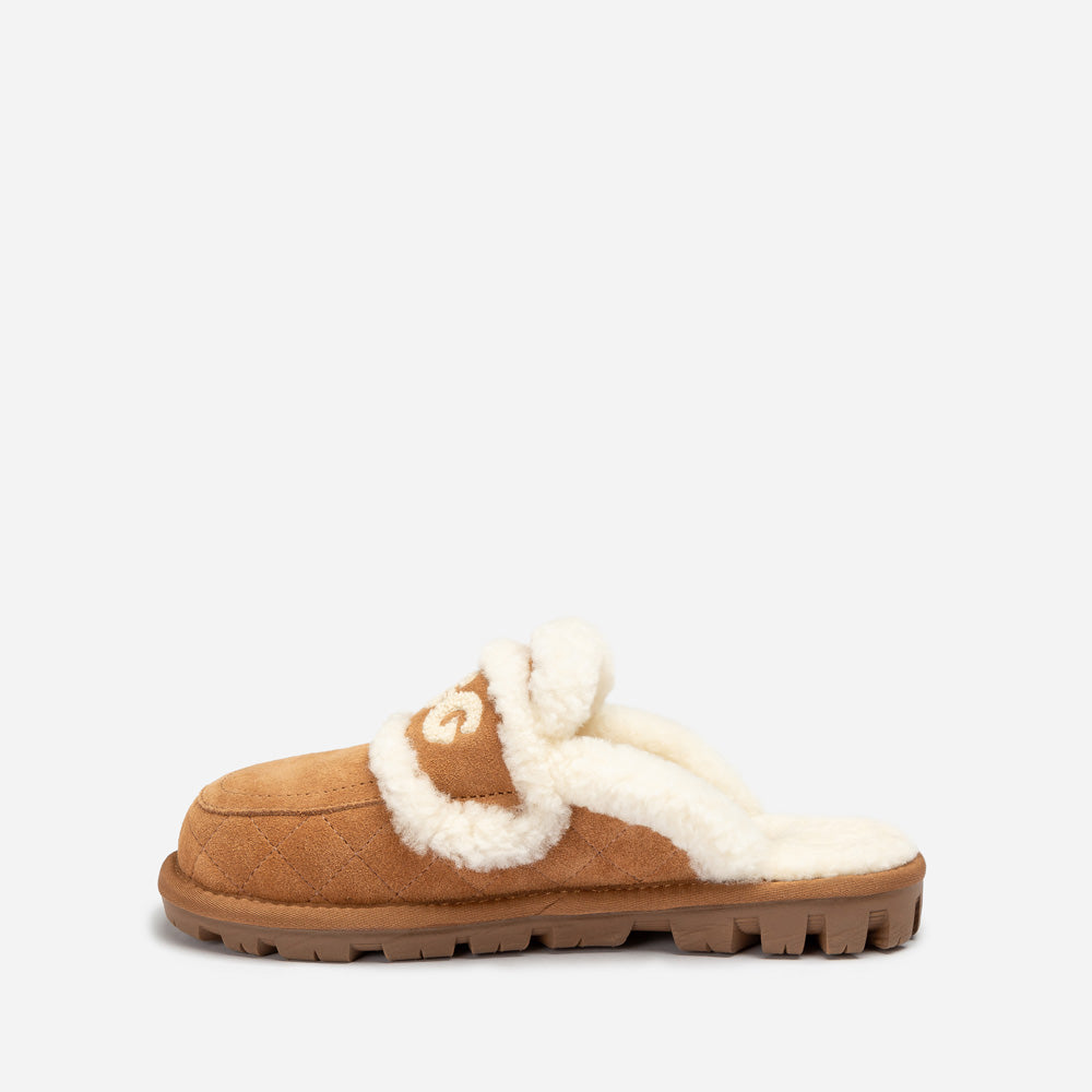 Ugg Violet Matelasse Shearling Slipper-Women Slippers-PEROZ Accessories
