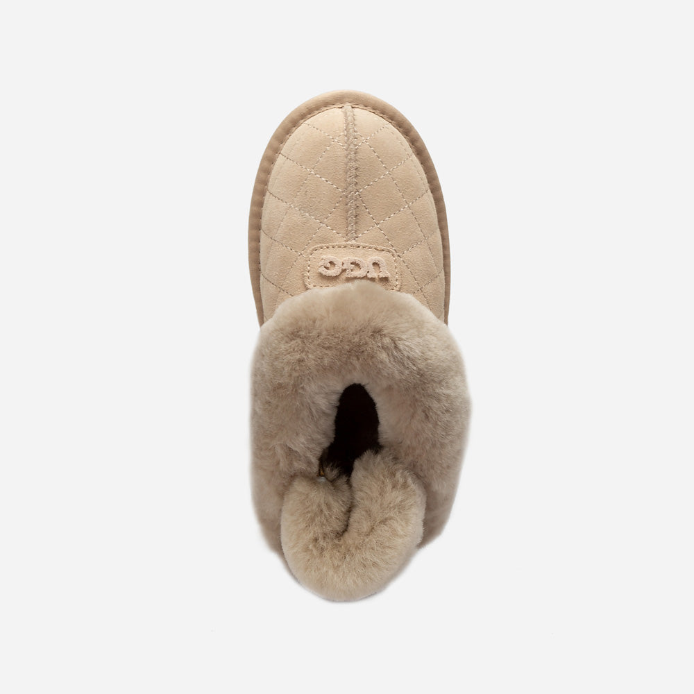 Ugg Coquette Matelasse Emb Logo Slipper( Detachable Feature)-Women Slippers-PEROZ Accessories