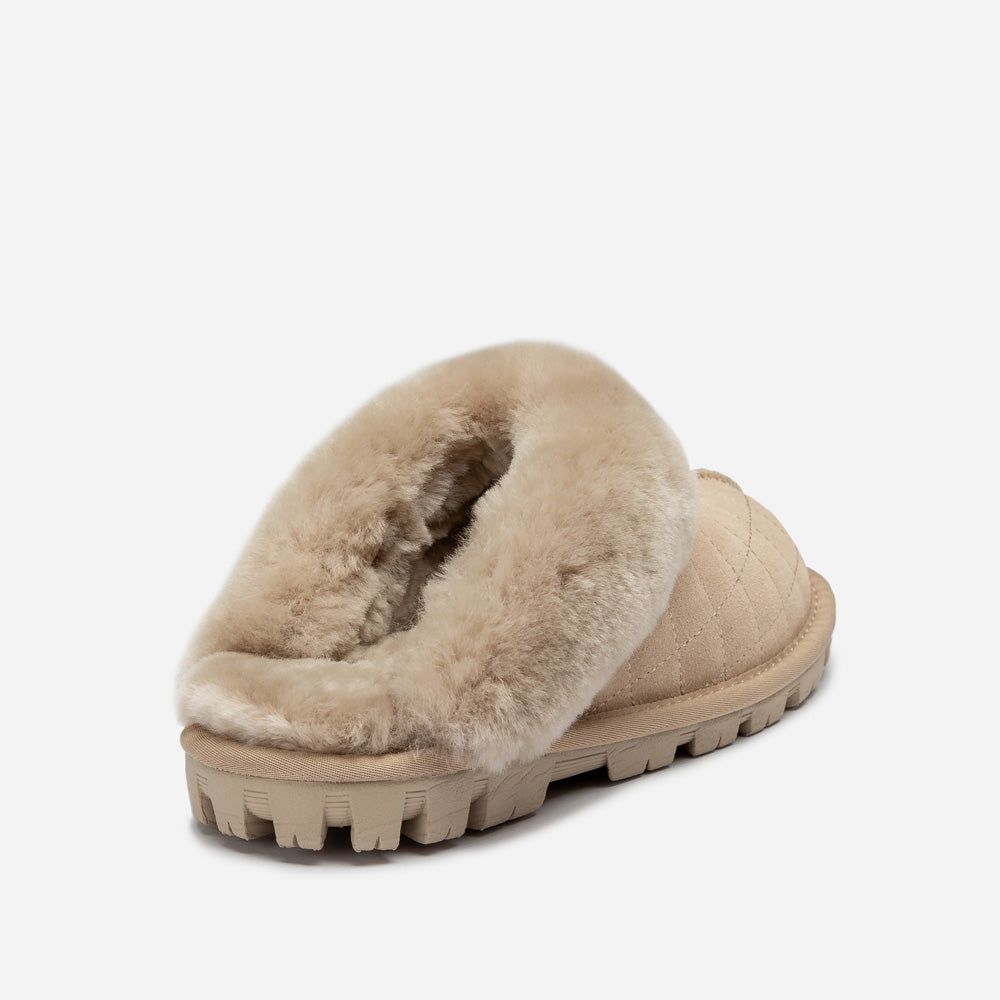 Ugg Coquette Matelasse Emb Logo Slipper( Detachable Feature)-Women Slippers-PEROZ Accessories