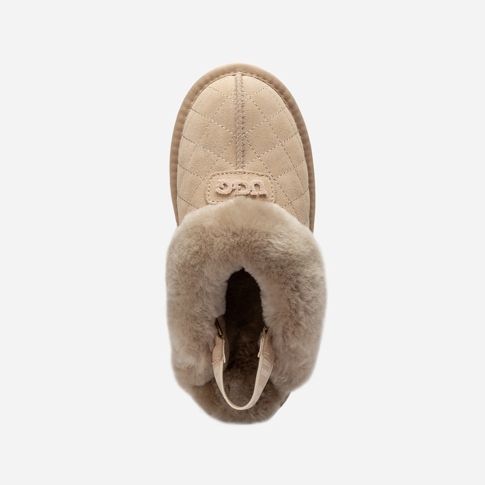 Ugg Coquette Matelasse Emb Logo Slipper( Detachable Feature)-Women Slippers-PEROZ Accessories