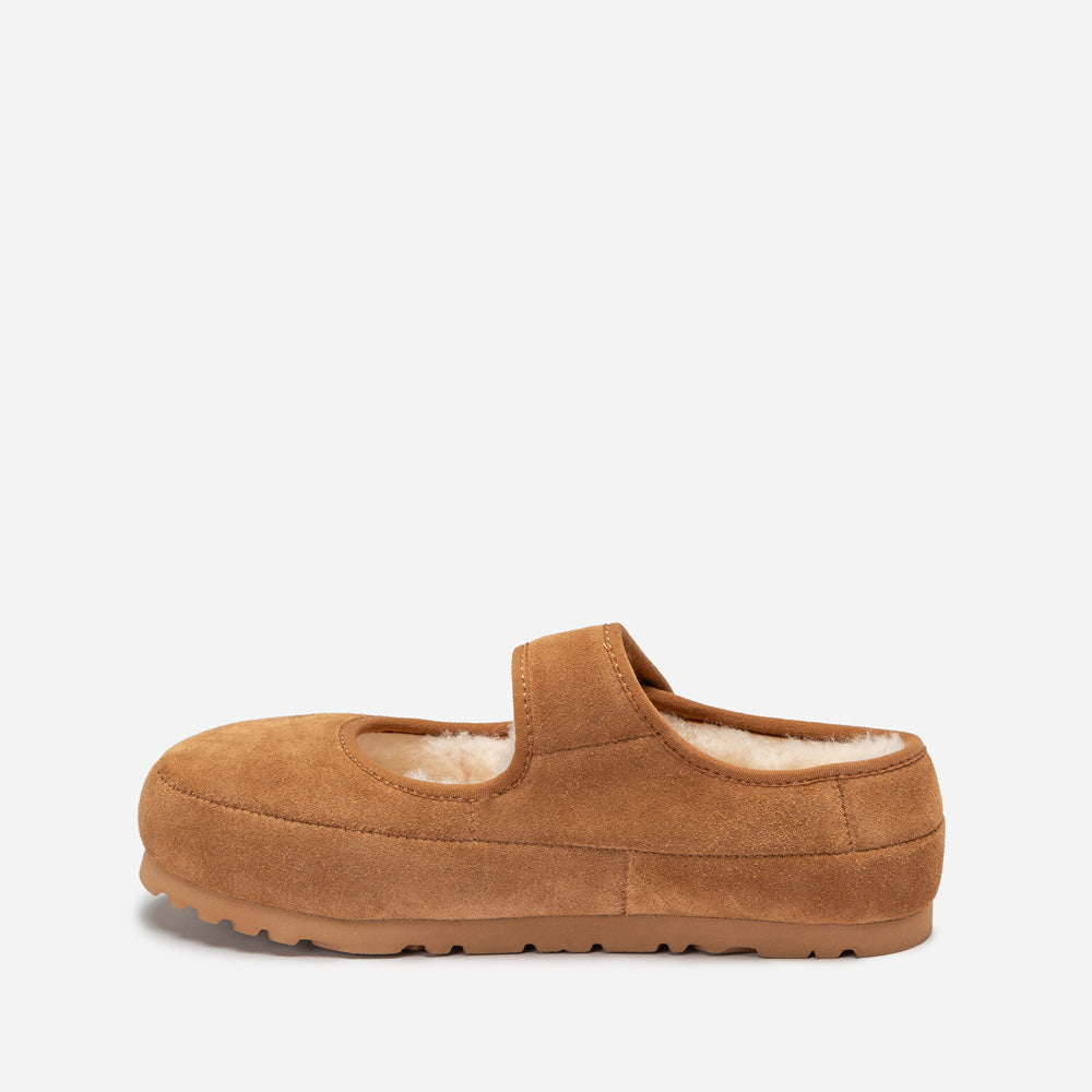 Ugg Mary Jane Emb Logo-Women Moccasins Loafers-PEROZ Accessories
