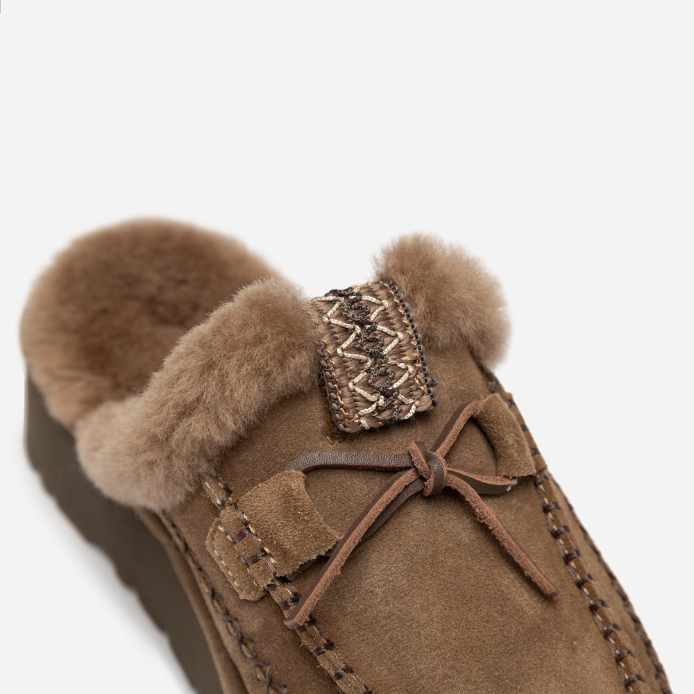 Ugg Letitia Platform Slipper (Replaceable Decoration)-Women Slippers-PEROZ Accessories