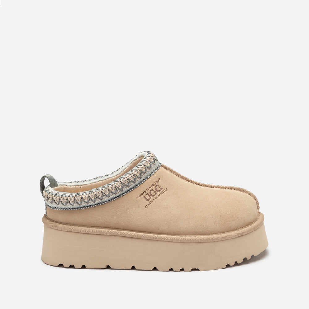 Ugg Sydney Spring Platform Slipper (Water Resistant) (Detachable Wool Insole)-Women Slippers-PEROZ Accessories