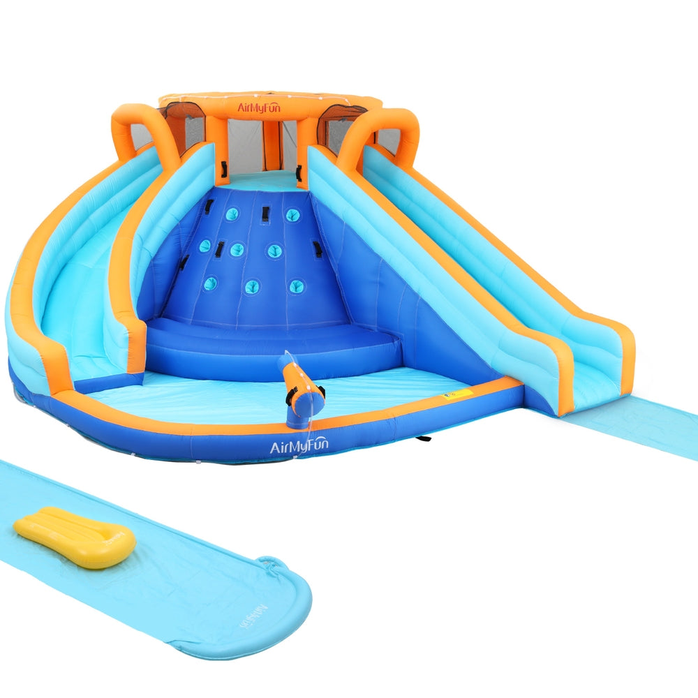 AirMyFun Kids Inflatable Pool Water Double Slide Park Jumping Castle 465X390CM-Baby & Kids > Baby & Kid&
